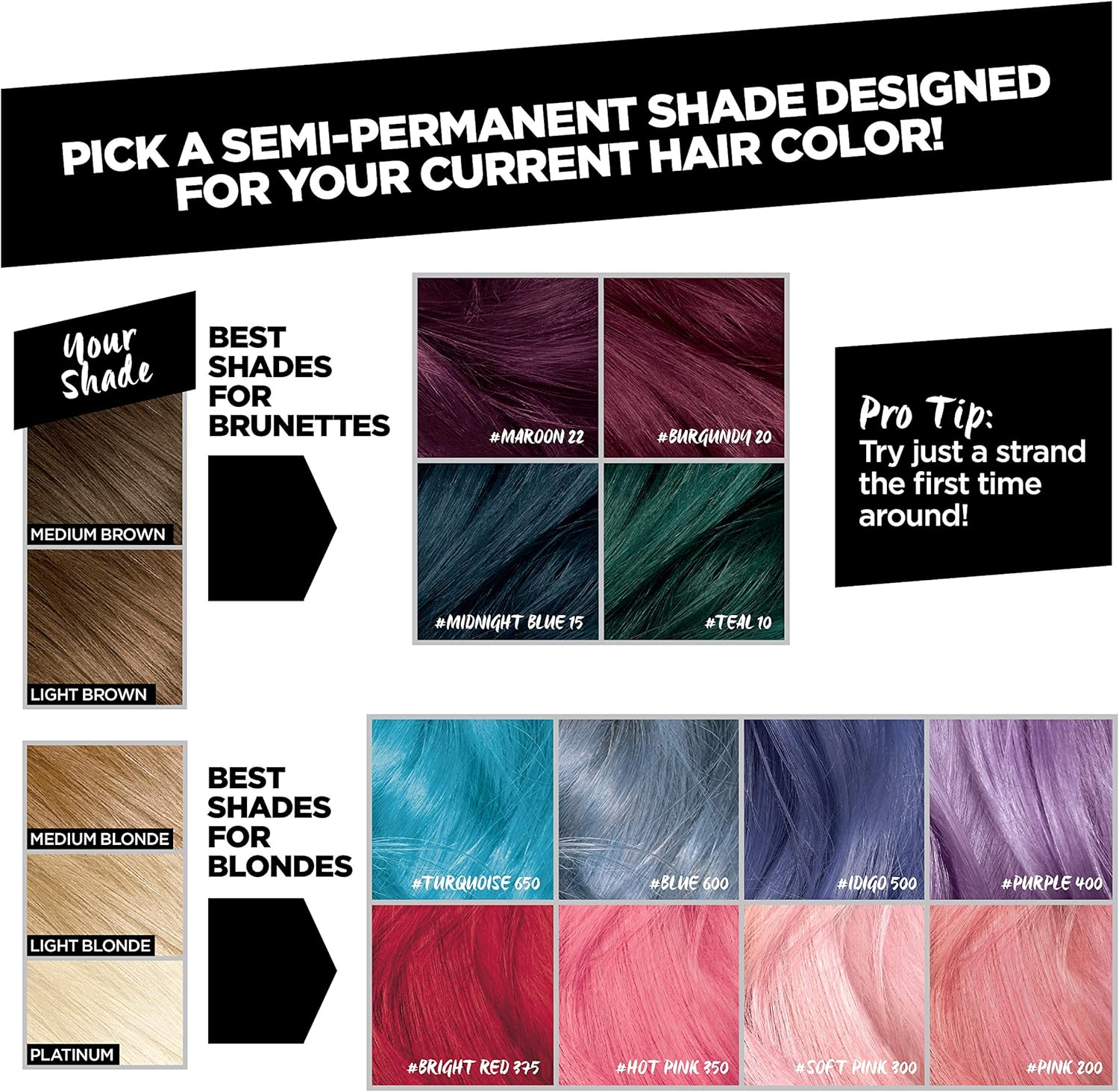 L&rsquo;Or&eacute;al Paris Colorista Semi-Permanent Hair Color for Brunette Hair, Midnight Blue - Maroon image number 5