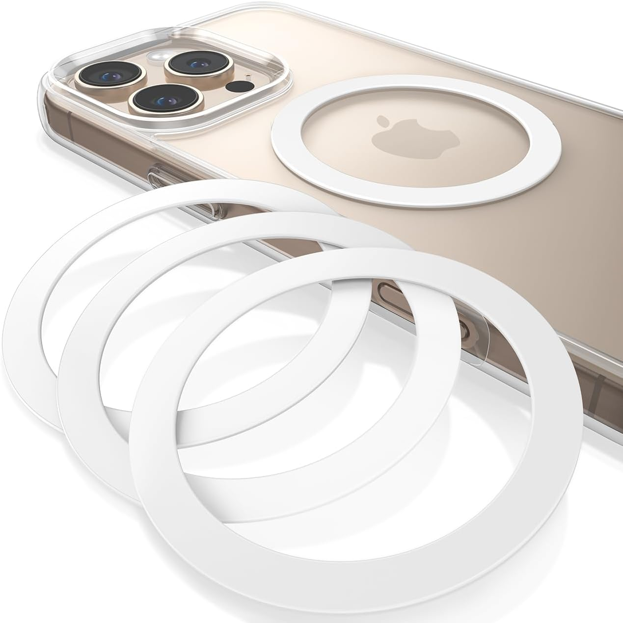 Lamicall for Mag Safe Sticker Ring - 4 Pack Powerful Magnetic Ring - Mag Safe Ring Compatible with Mag Safe Magnetic Wireless Charger Case for Iphone 16 15 14 Pro Max Galaxy Android Accessories image number 4