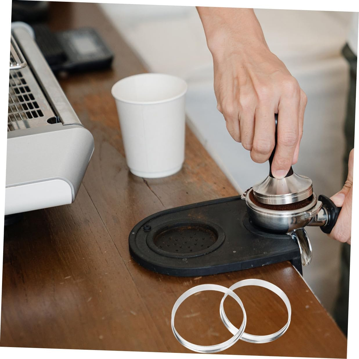 GLEAVI Aluminum Cup Sealer Ring for Automatic Milk Tea and Coffee Sealing Machines Removable Washable Sealing Collar in Beverage Shops image number 4