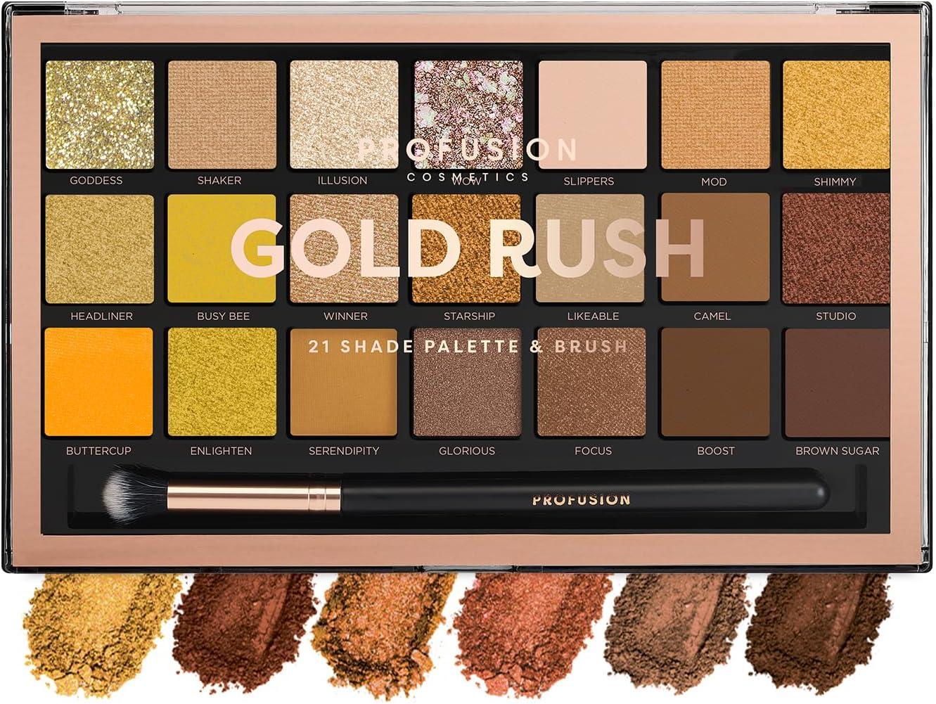 Profusion Cosmetics Gold Rush Eyeshadow Palette