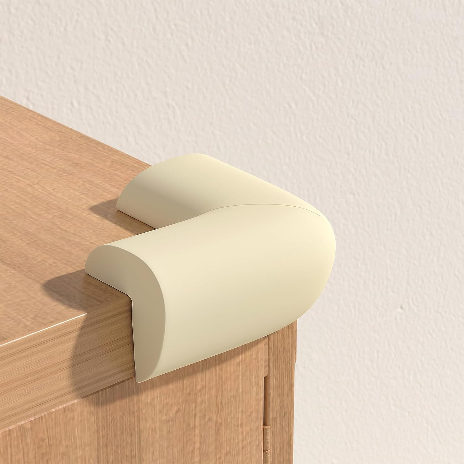 10Pcs Corner Protector, Edge and Corner Protector Baby Proofing, Thick NBR Safety Bumper Strips with Adhesive, Easy-Clean Furniture Guards for Tables, Cabinets, Counters (Beige) image number 5