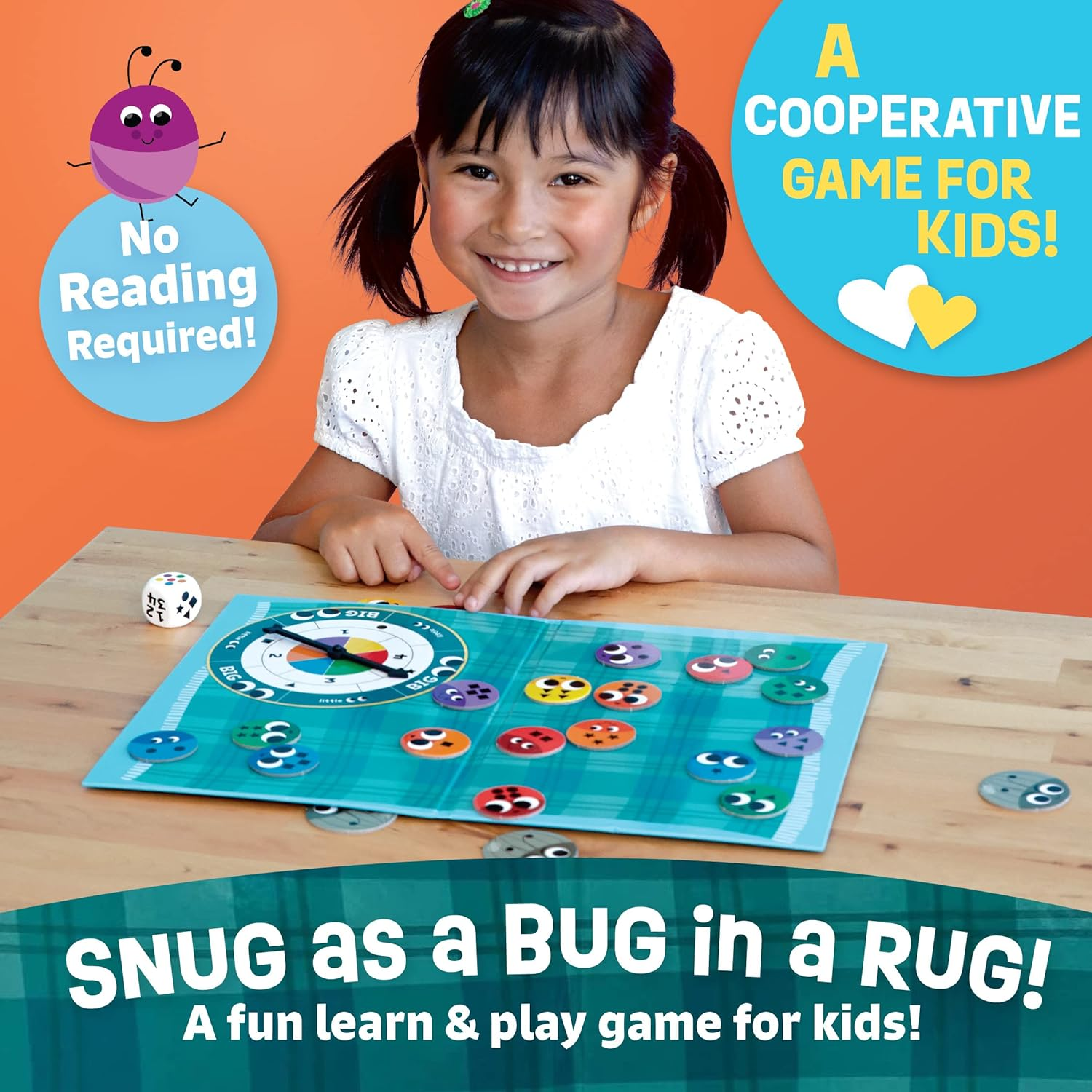 Peaceable Kingdom | Snug as a Bug in a Rug Cooperative Game for Little Kids