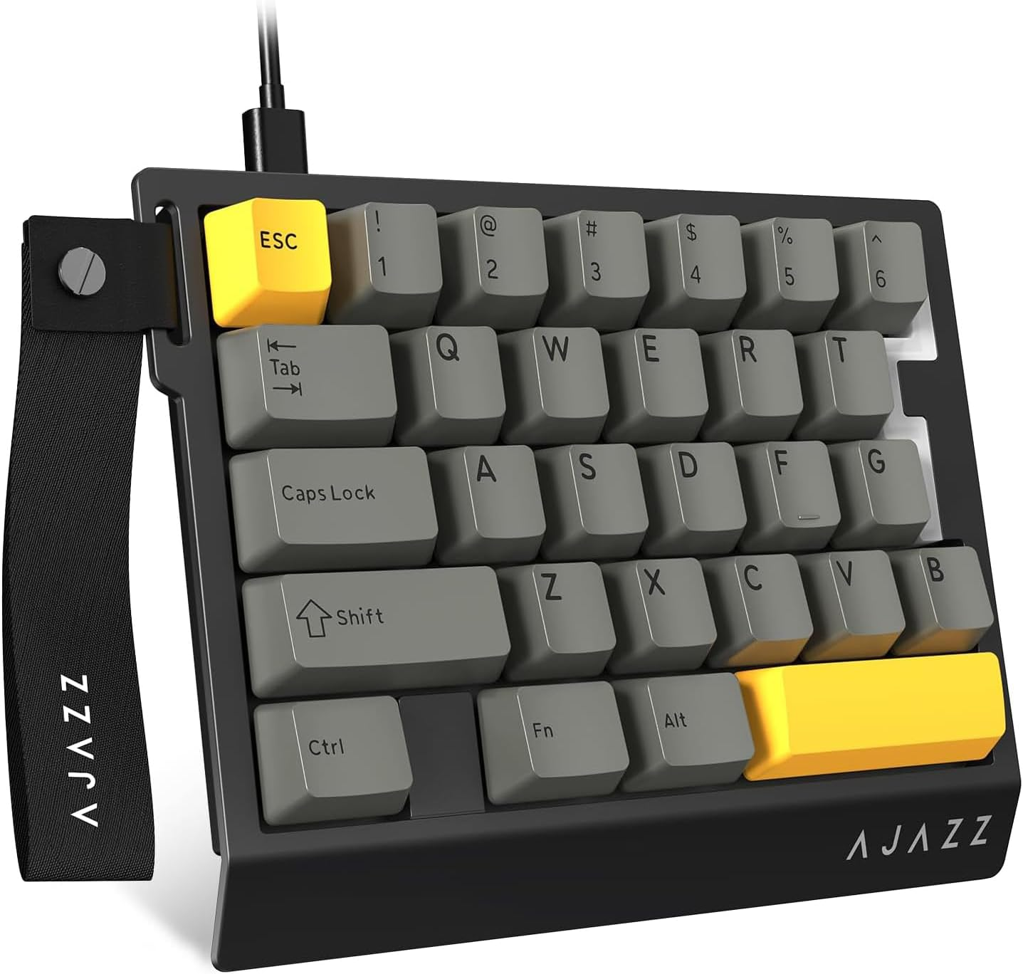 A.JAZZ AK029 Wired One-Handed RGB Gaming Keyboard,29-Key Layout with Magnetic Switch 8Khz Polling Rate,Hotswap Custom Mechanical Keyboard Adjustable Actuation,Esports-Grade Gasket Keypad for Gamer