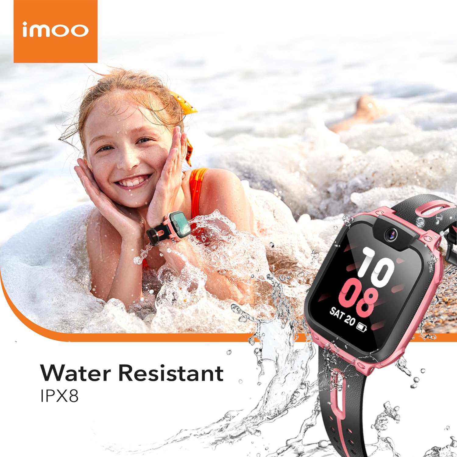 Imoo Z1 Kids Smart Watch, 4G Kids Smartwatch Phone with Video and Phone Call Durable, GPS Watch with Real Time Location. the SIM Card Only Supports the Vodafone Carrier. image number 3