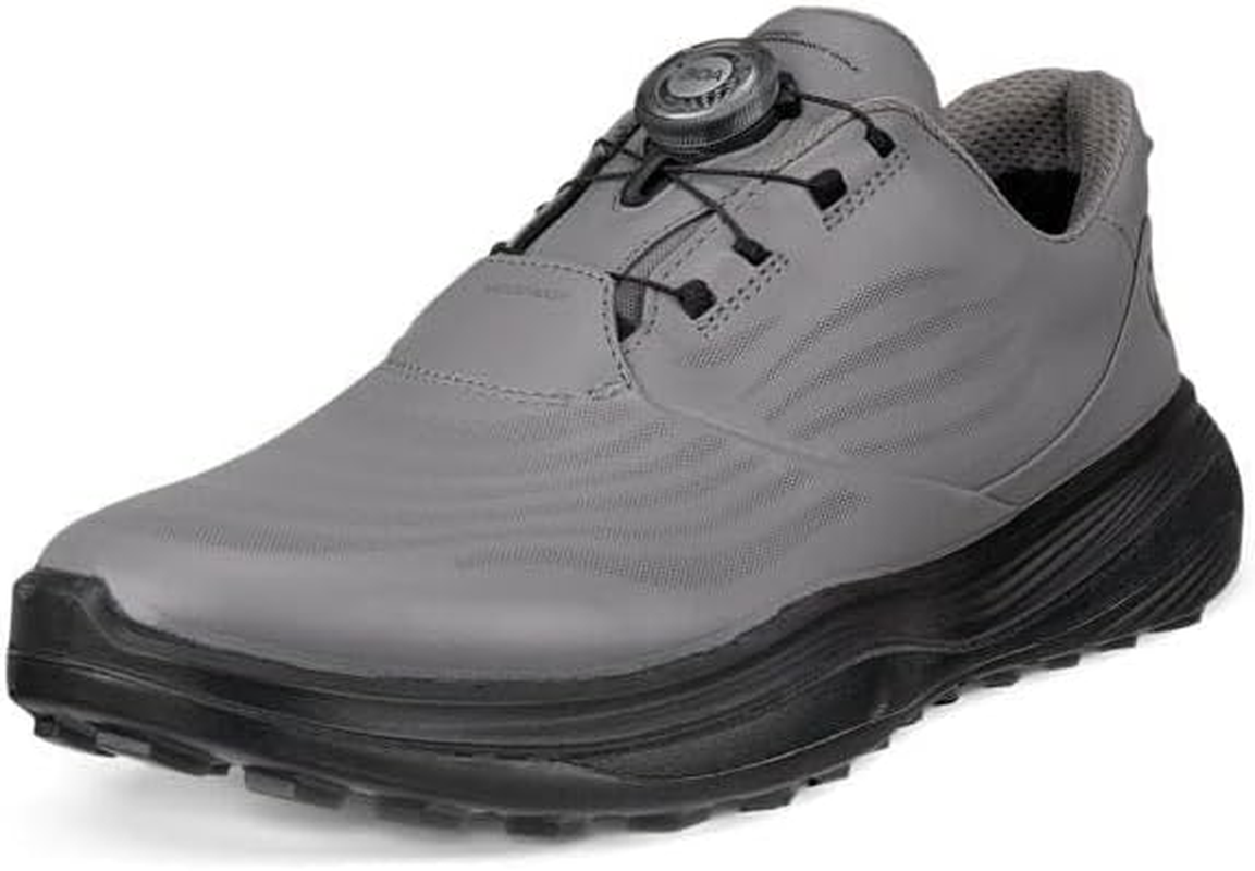 ECCO Men'S Lt1 Boa Hybrid Waterproof Golf Shoe, White, 6-6.5