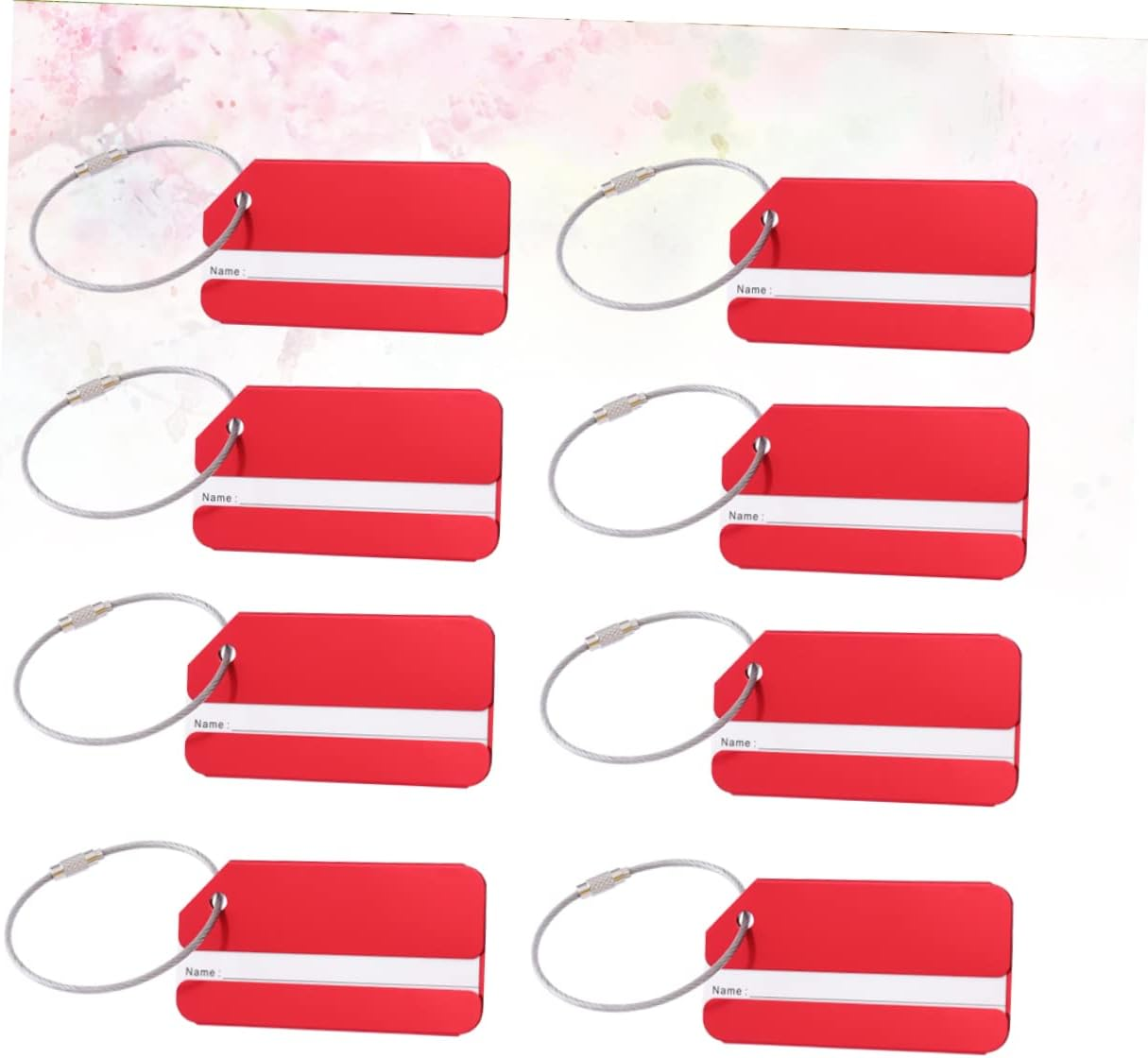 30 Pcs Suitcase Tag Travel Tote Tag Luggage Aluminum Luggage Tag Custom Luggage Tags Metal Suitcase Airplane Luggage Tags for Suitcases Suit Case Labels Travel Bag Bags image number 2