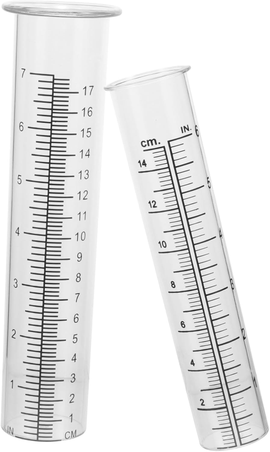 Generic 2Pcs Plastic Rain Measuring Cup Garden Outdoor Reusable Rain Gauge Tool Scale for Weather Station for Home image number 5