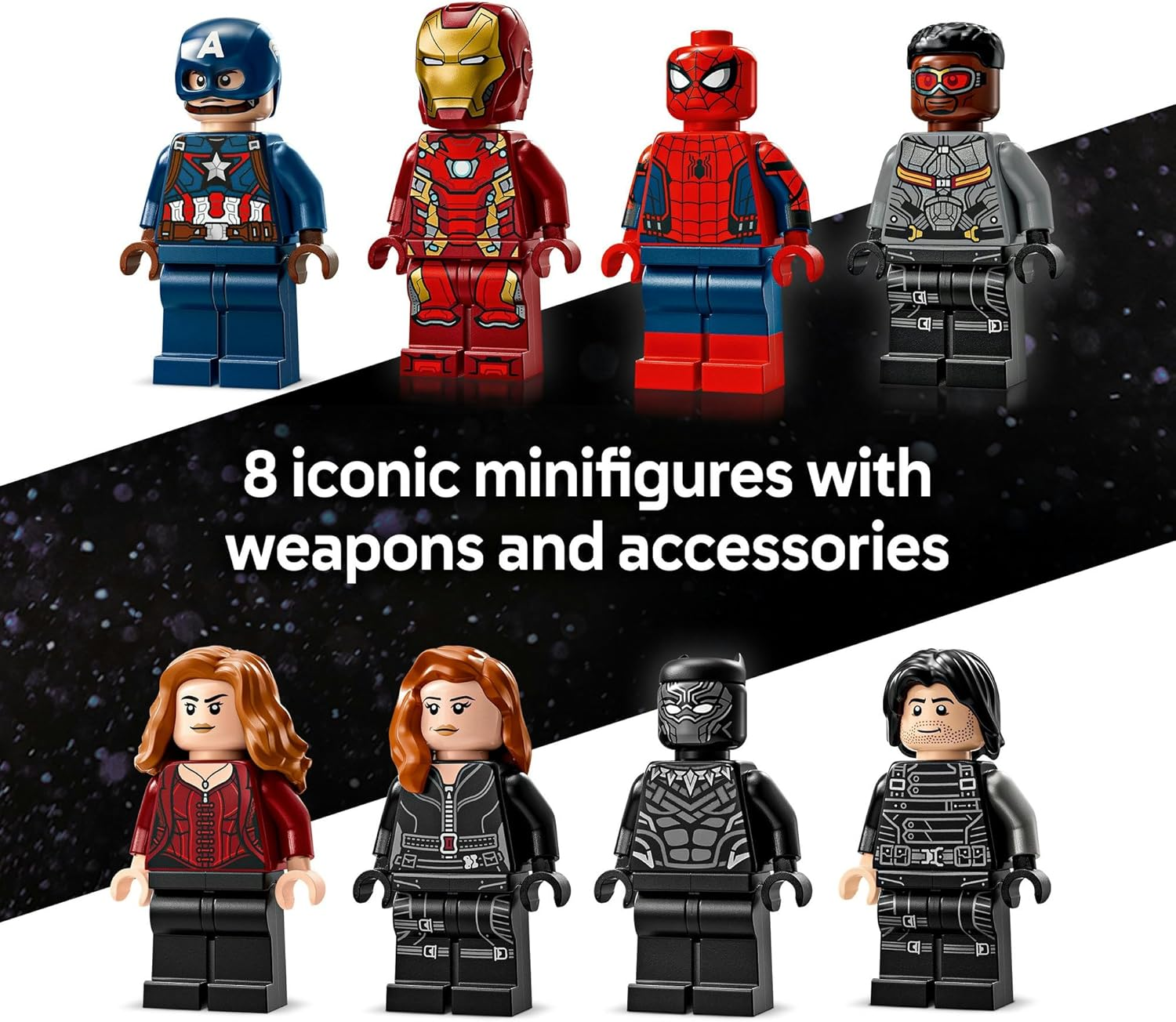 LEGO Marvel Captain America: Civil War Action Battle Building Toy for 10+ Year Old Boys & Girls, Super Hero Set with 8 Minifigures Incl. Iron Man, Spider-Man & Black Panther, Buildable Kids Toys 76314 image number 3