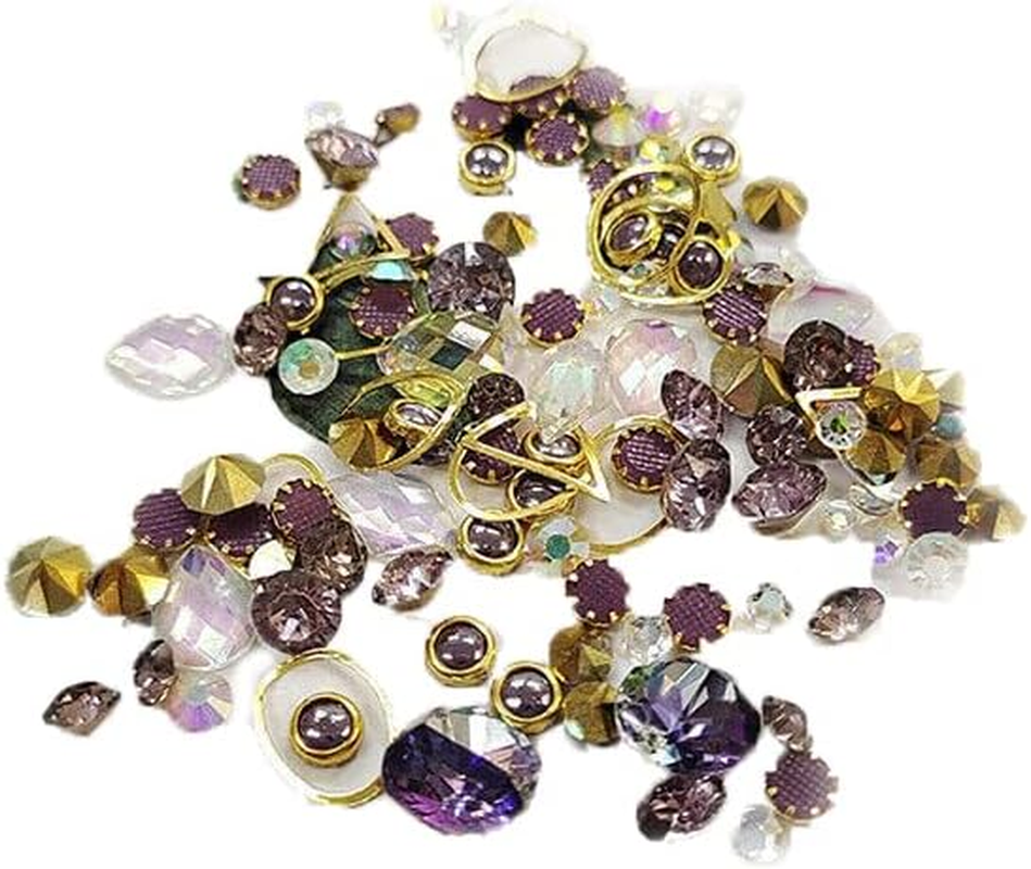 10 Styles Aurora Colorful 3D Nail Art Drill Heart Diamond Crystal - Perfect for Elegant Manicures and DIY Nail Art - Durable and Sparkling