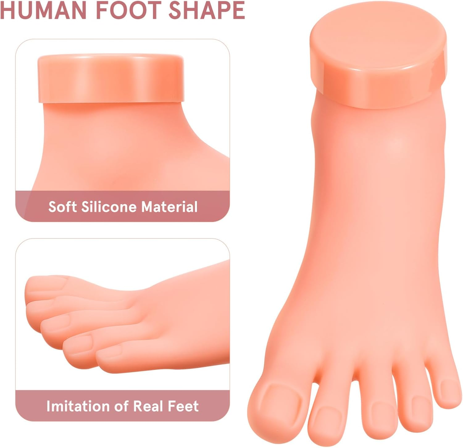 KAILIKETIY Nail Art Foot Model Nail Art Practice Model Manicure Tools Real Skin Touch image number 6