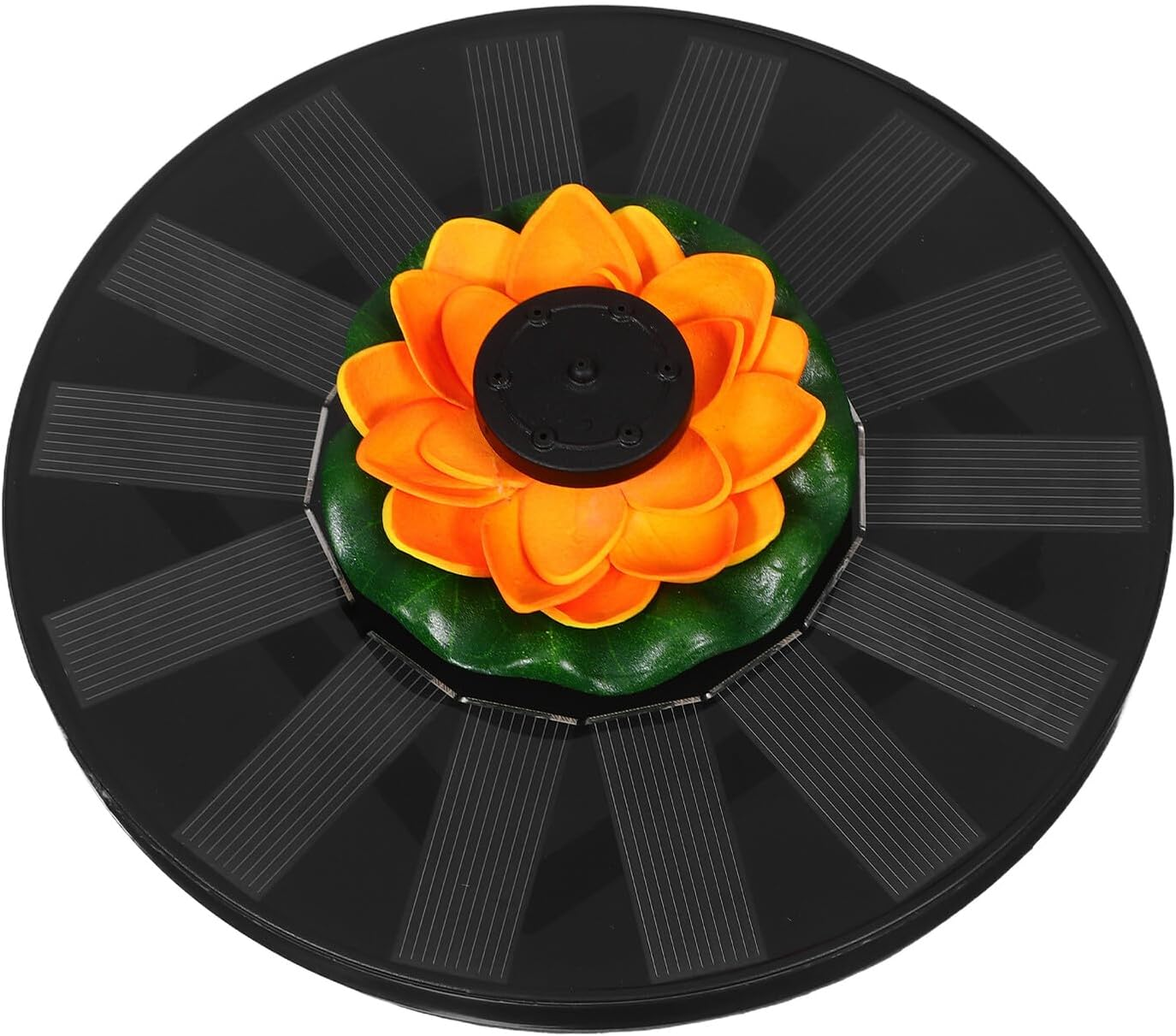 COHEALI Solar Powered Lotus Floating Fountain Easy Install Outdoor Water Feature for Bird Bath Garden Pool Vibrant Decorative Solar Fountain with Automatic Operation image number 6