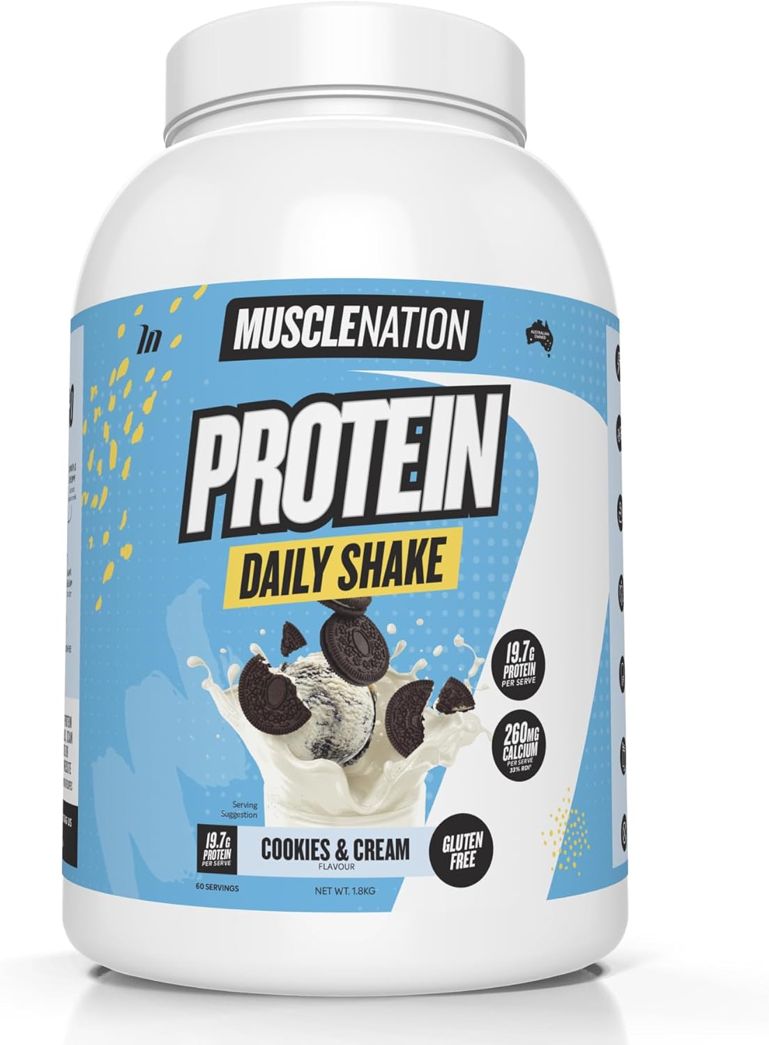 Muscle Nation Daily Shake Cookies & Cream 1.8Kg
