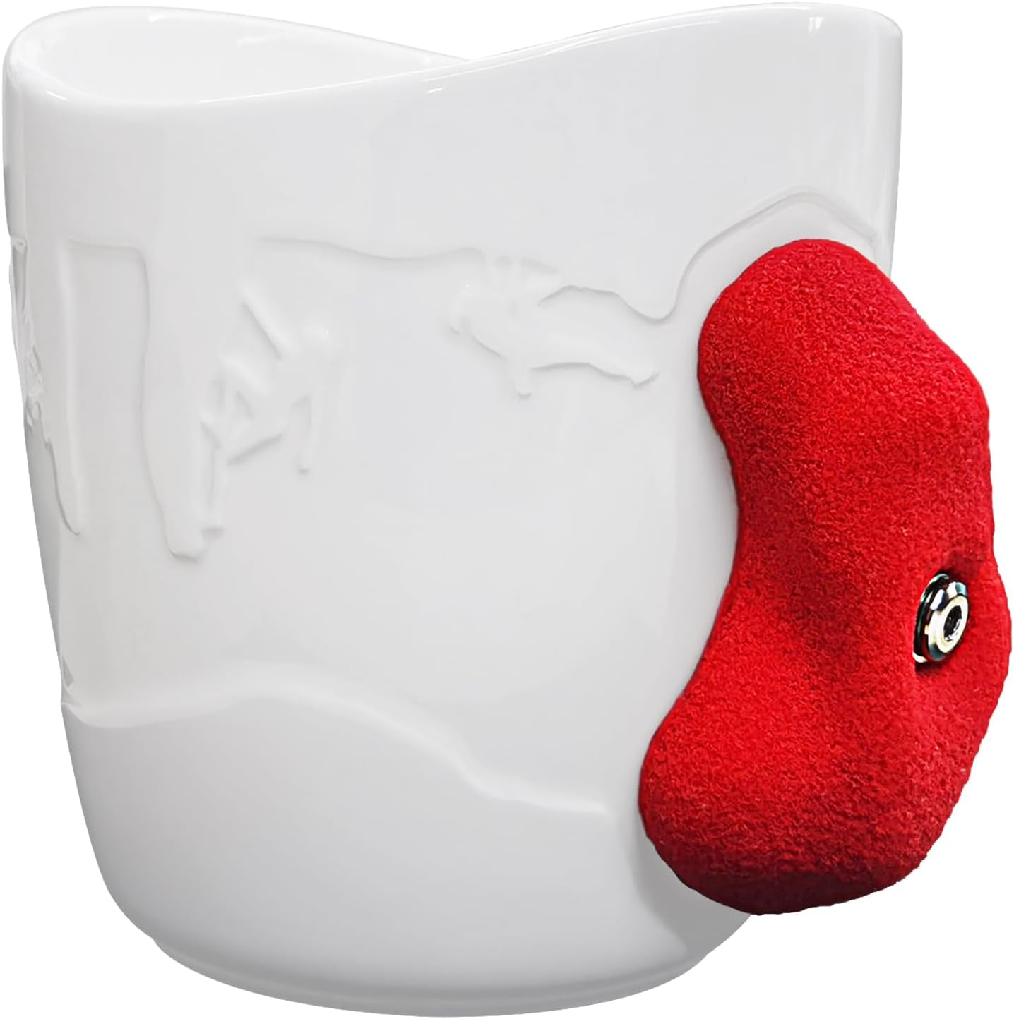 TWO STONES Rock Climbing Coffee Mug for Climber as Rock Climbing Gift for Climbers (White + Red) image number 5
