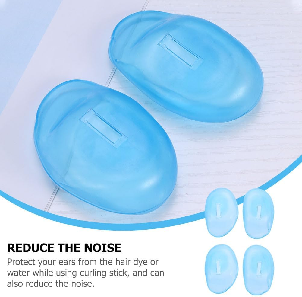 DOITOOL 12 Pcs Reusable Silicone Ear Cover Hair Dye Ear Shield Dye Coloring Ear Cover Waterproof Ear Covers for Hair Dye Hair Salon image number 1