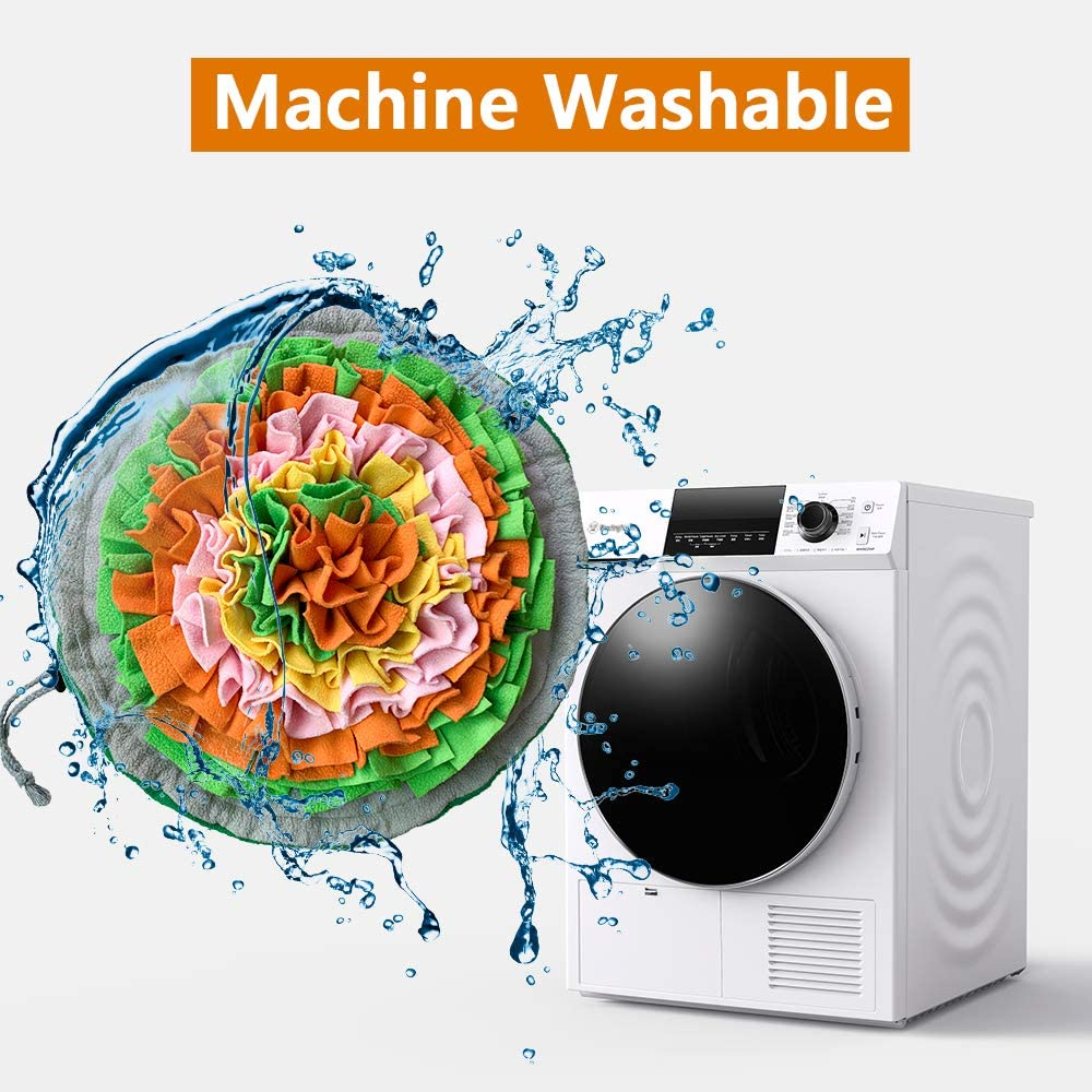 SCHITEC Snuffle Mat for Dogs, Interactive Foraging Puzzle Blanket, Nosework Feeding Bowl Sniffing Pad for Cats Puppies Small Medium Pets image number 1