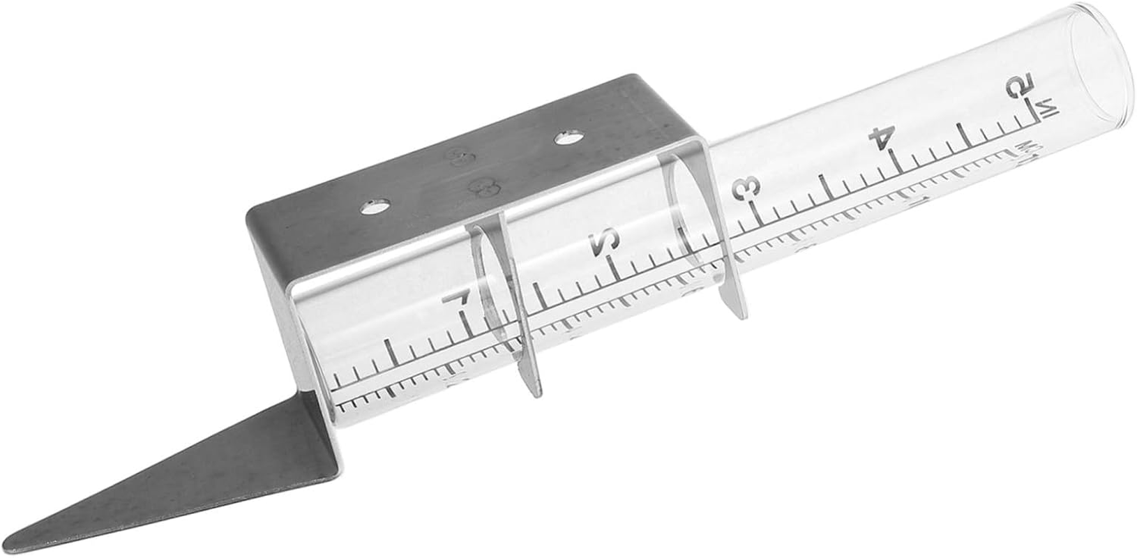 Ibasenice Stainless Steel Rain Gauge Bracket with Stable Column Design for Outdoor Garden Accurate Rainfall Measurement Tool Water Gauge Holder image number 5