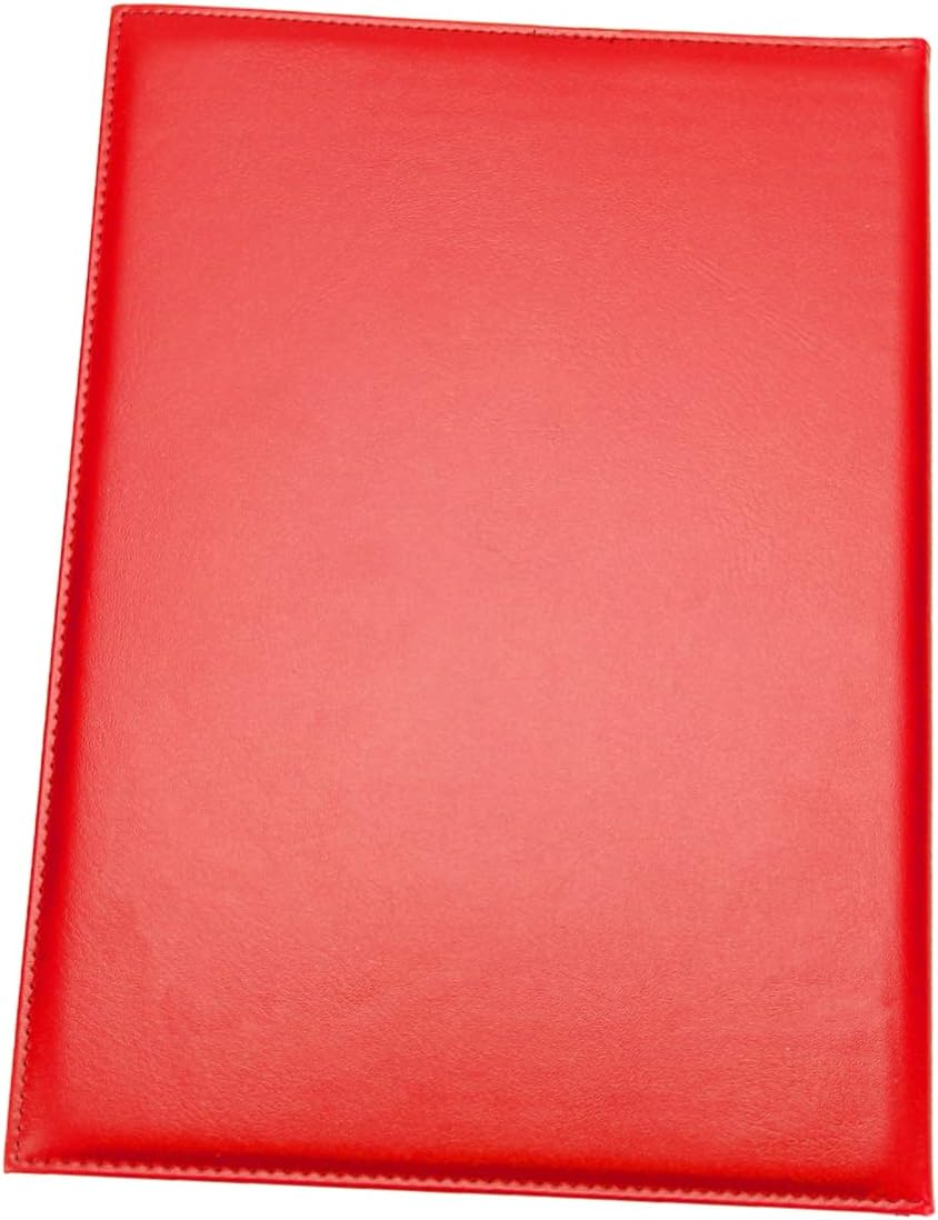STOBOK A4 Red Leather Certificate Cover Blank Folder Protective Case for Diplomas Business Awards Office Documents image number 4