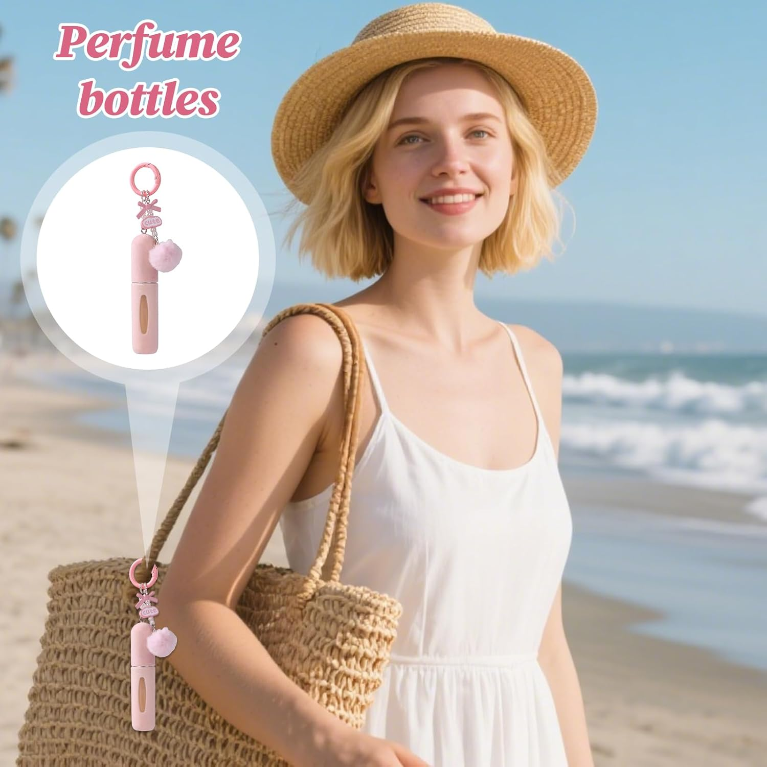 Cologne Atomizer, 5Ml Mini Reusable Spray Bottle for Pocket, Easy Refill with Leakproof Travel Function, Perfume Dispenser for Fragrance Storage, Men, Girls, Purse, Work, Trip Use image number 6