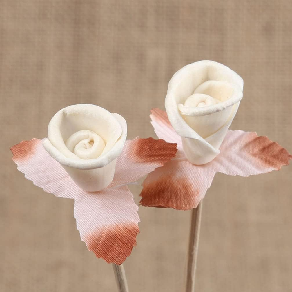 FOMIYES 10 Pcs Essential Oil Sticks Rose Flower Rattan Reed Wood Rattan Reed Stick Halloween Party Decorations Oil Duffuser Stick Diffuser Essential Oil Reeds Wooden Accessories Refill image number 4
