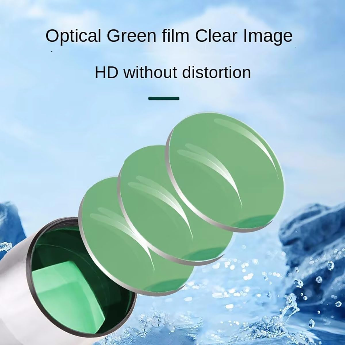 Compact Mini Telescope, Portable Handheld Mini Monocular Telescope for Adults, Great Tech Gadget for Birdwatching, Fishing, Travel and Landscapes. image number 3