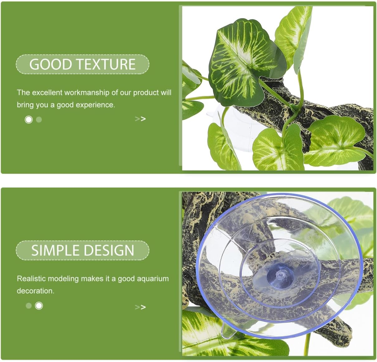 BESPORTBLE Reptile Terrarium Faux Plant Model Realistic Climbing Decor for Reptile Tank Versatile Driftwood Simulation Vine and Easy to Install Decoration for Amphibian Habitat image number 3