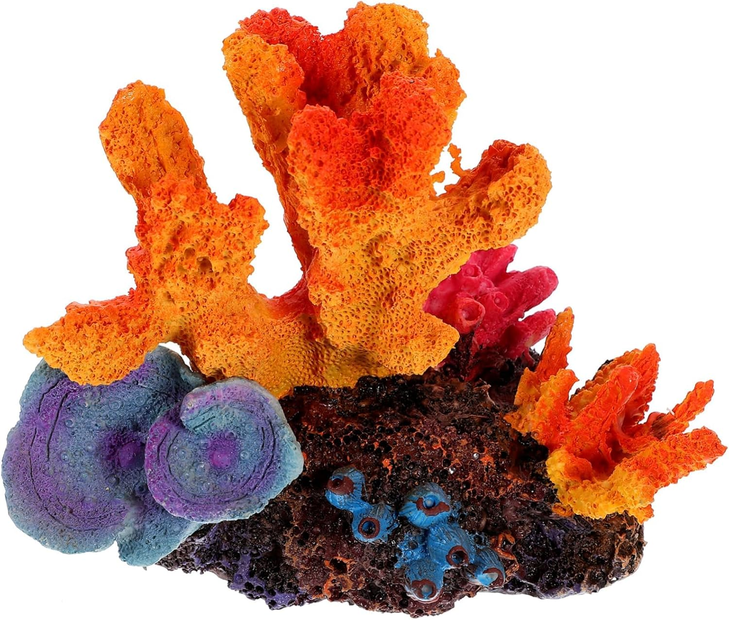 Artificial Coral Decoration Pocket Dollhouse Artificial Tools Unique Tools Universal Foot Bath Figurine Shut-Off Valve Cover Hose Aquarium Decoration Miniature Dollhouse Kit Resin (Color B)