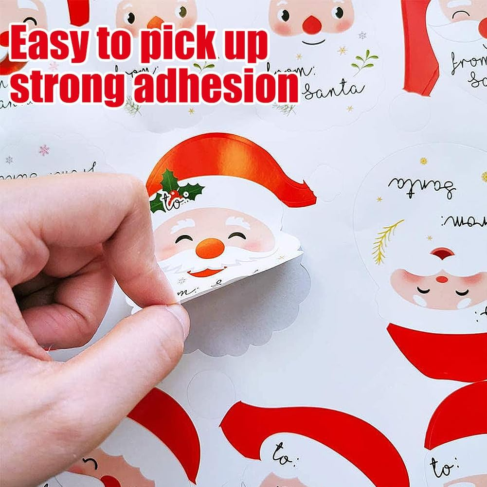 90 Pieces from Santa Tag Stickers Christmas Gift Name Labels for Holiday Festive Gift Wrapping Party Favors