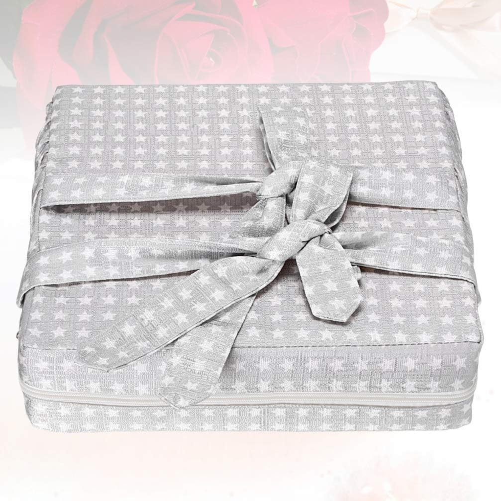 TOYANDONA Dining Chair Heightening Cushion Toddler Thick Chair Booster Seat Pads Mat for Baby Kids Children Silver - Blue image number 5