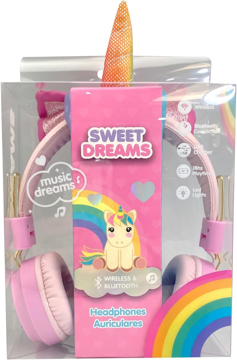 Kids Euroswan - Bluetooth Sweet Dreams In-Ear Headphones, Multicoloured (KL11419) image number 2