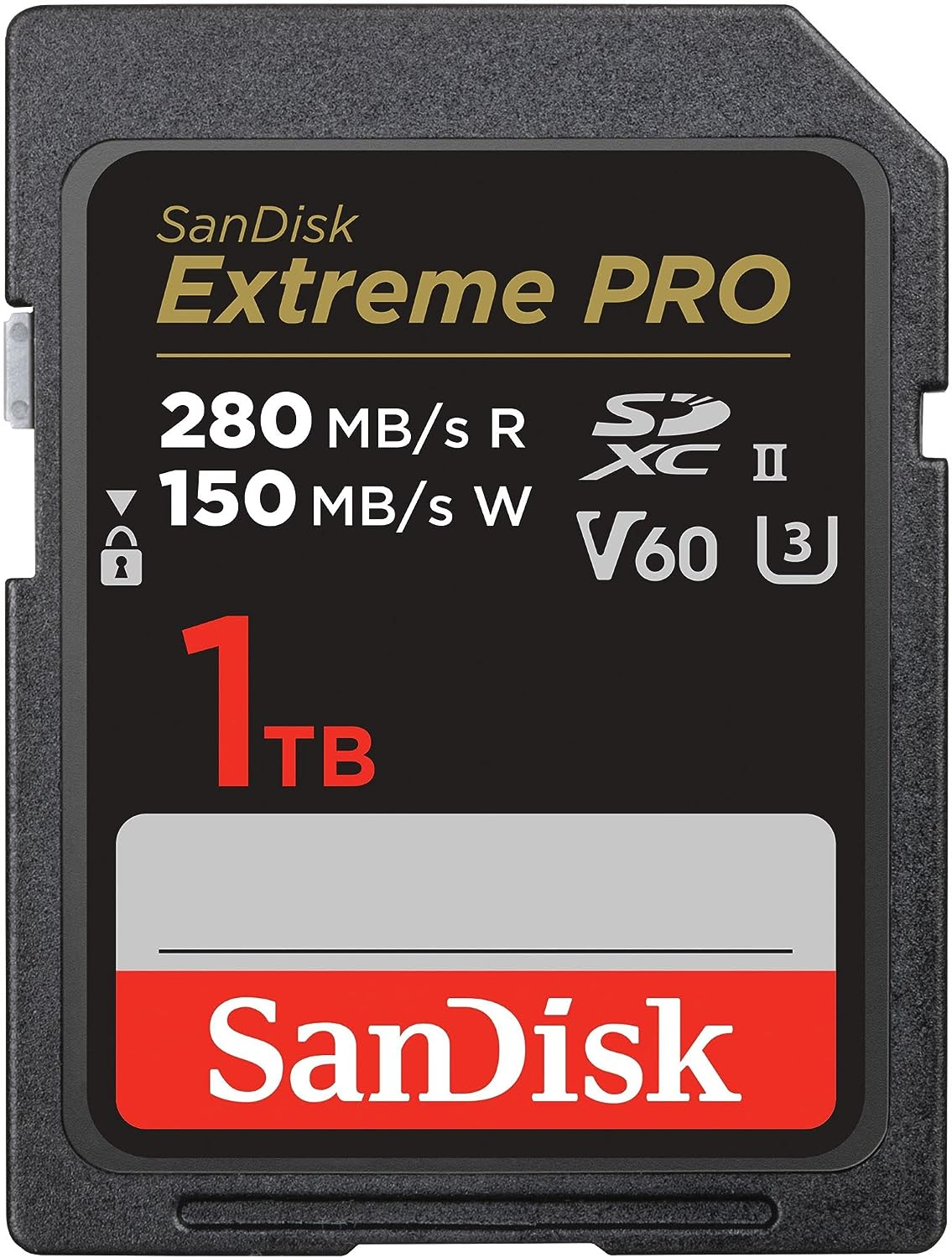 Sandisk Extreme Pro SDXC 280/150Mb/S U3 V60 RPD-2 UHS-II 1 TB Memory Card image number 2