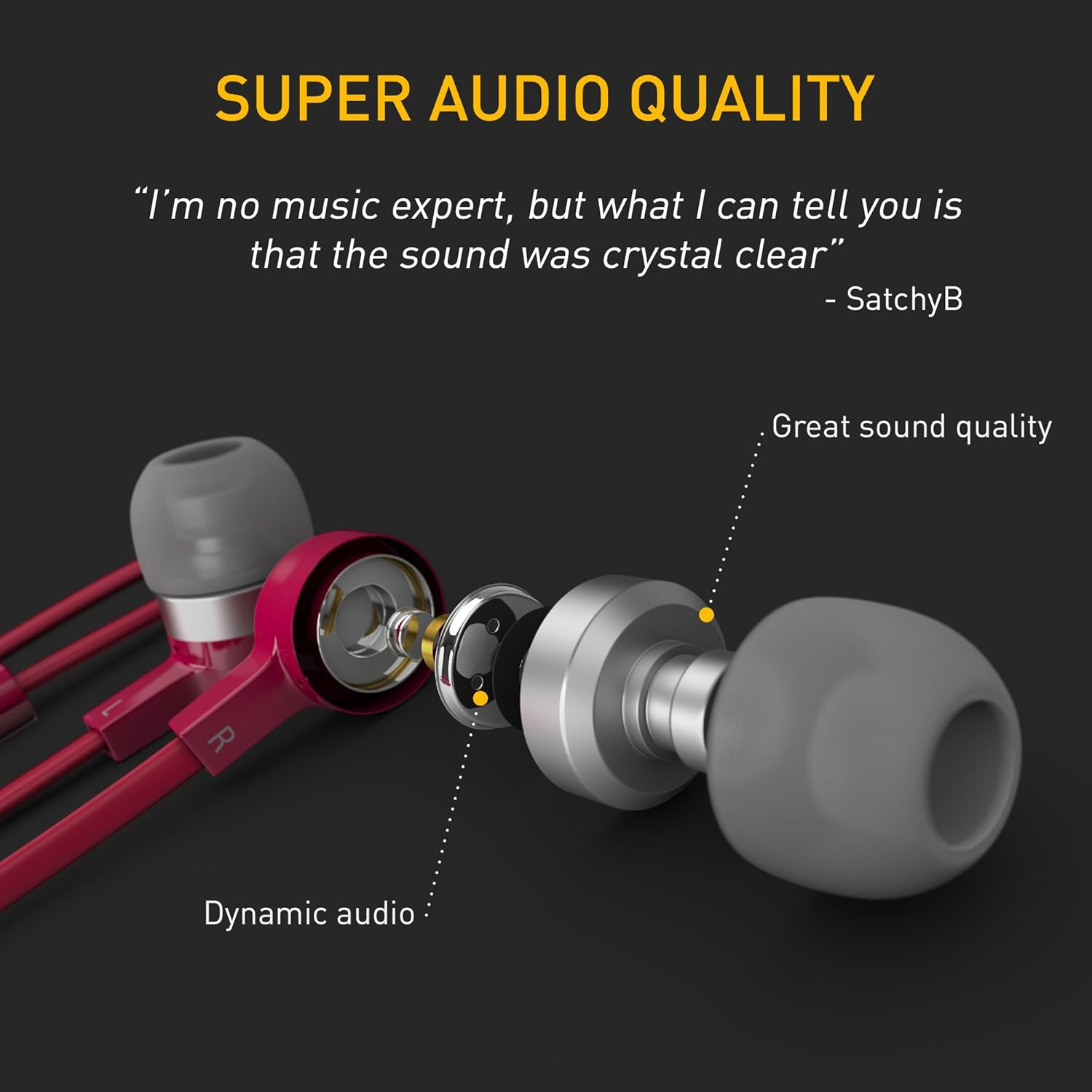 Kitsound Mini In-Ear Headphones with In-Line Mic, Compatible with Iphone, Ipad, Samsung and Android Devices - Pink image number 2