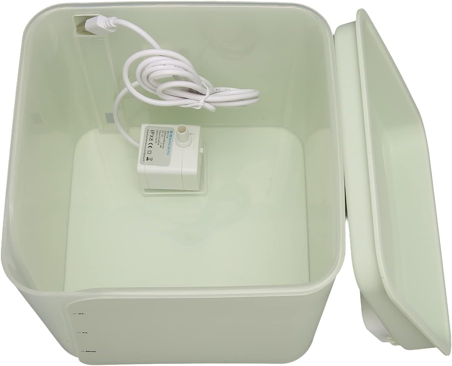 Cat Water Dispenser,Automatic Pet Water Fountain Quiet USB Powered 2L Capacity Cat Water Dispenser for Puppy image number 2