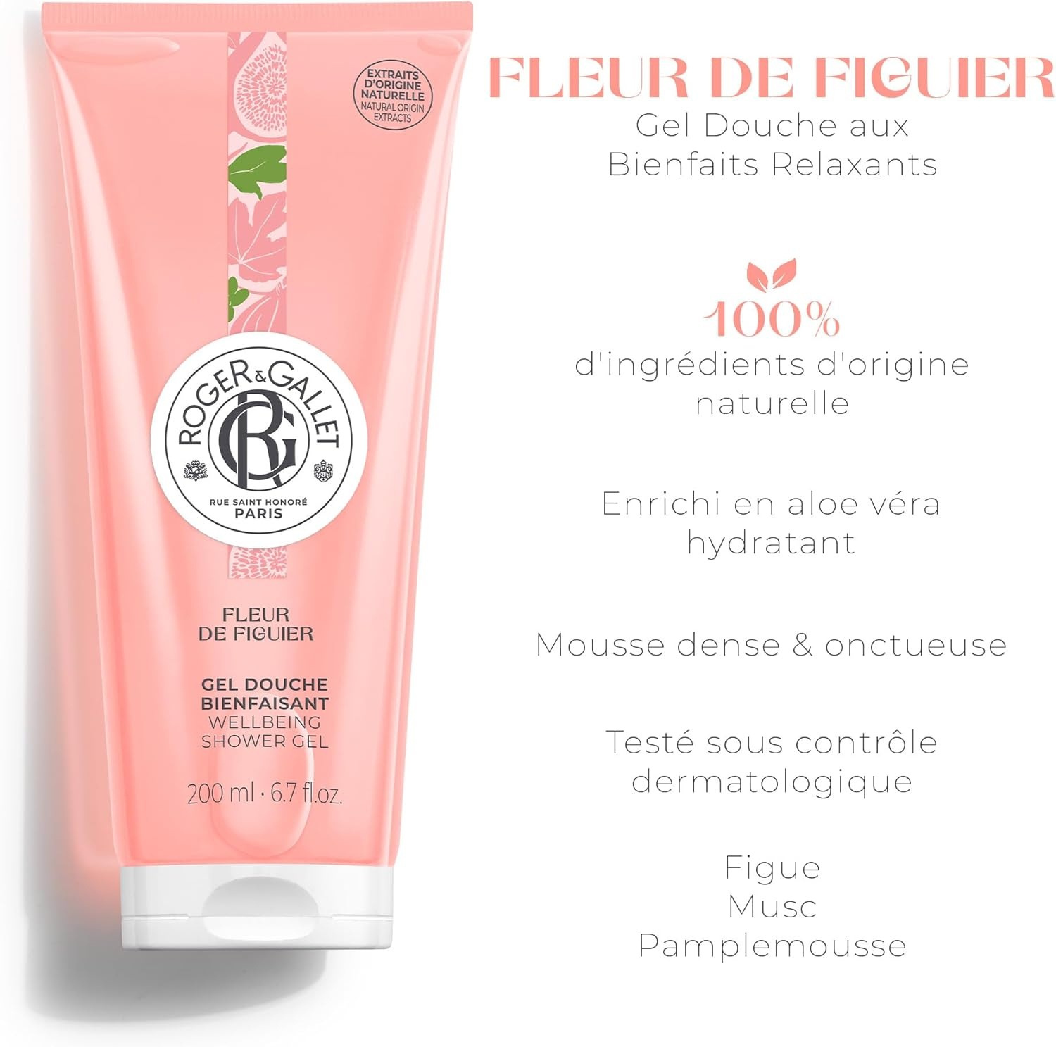 Roger & Gallet Fleur De Figuier Wellbeing Shower Gel 200Ml/6.7Oz image number 3