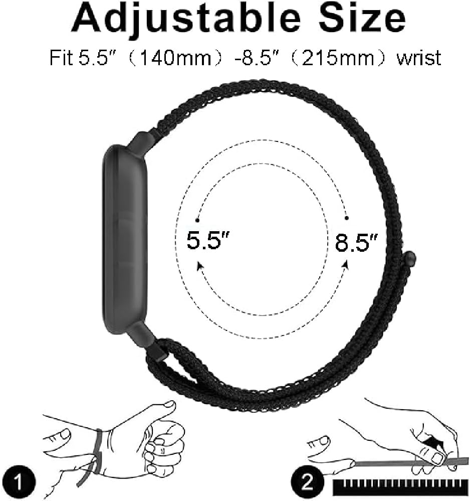 Breathable Sports Bracelet for Samsung Galaxy Fit 3 Replacement Strap, Nylon Wristbands Watch Strap image number 2
