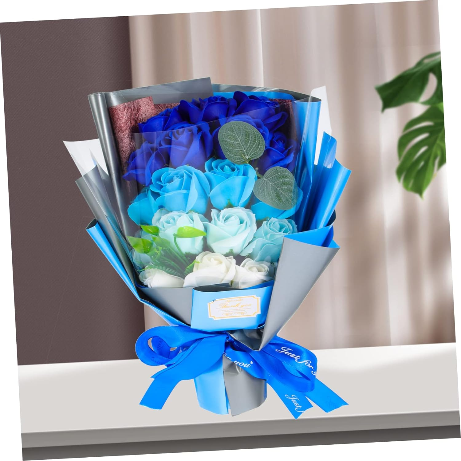 Alipis 1 Set Soap Flower Bouquet Present Soap Flowers Decorative Box Eternal Floral Arrangement for Valentine'S Day Anniversary Birthday for Home Decor and Spa image number 1