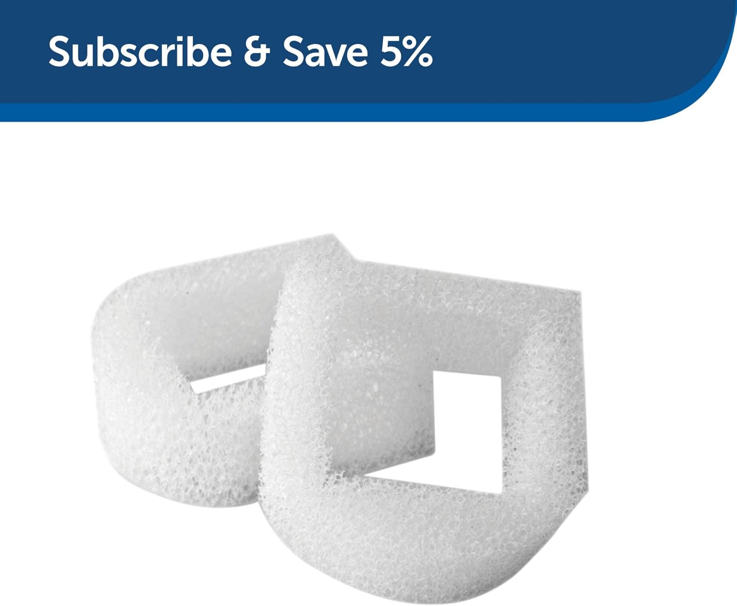 Petsafe Drinkwell Replacement Foam Filters - Compatible with Petsafe Ceramic and Stainless Steel Pet Fountains for Water Dispensers, 2 Pack (PAC00-13711) image number 4