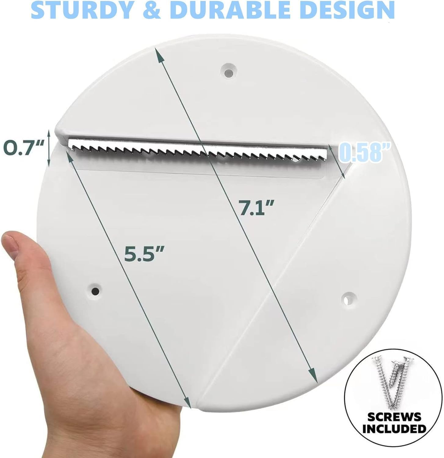 Under Cabinet Lid Jar Opener - EZ off Jar Opener for Seniors, Allows to Easily Unscrew Any-Size Lid - Effortless Bottle & Can Opener for Your Kitchen image number 6