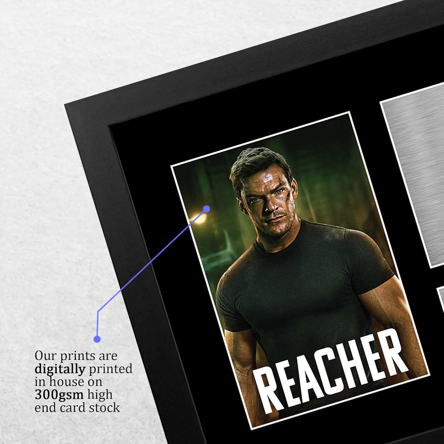 HWC Trading FR A4 Alan Ritchson Jack Reacher Gifts Printed Signed Autograph Picture for TV Show Fans - A4 Framed image number 3
