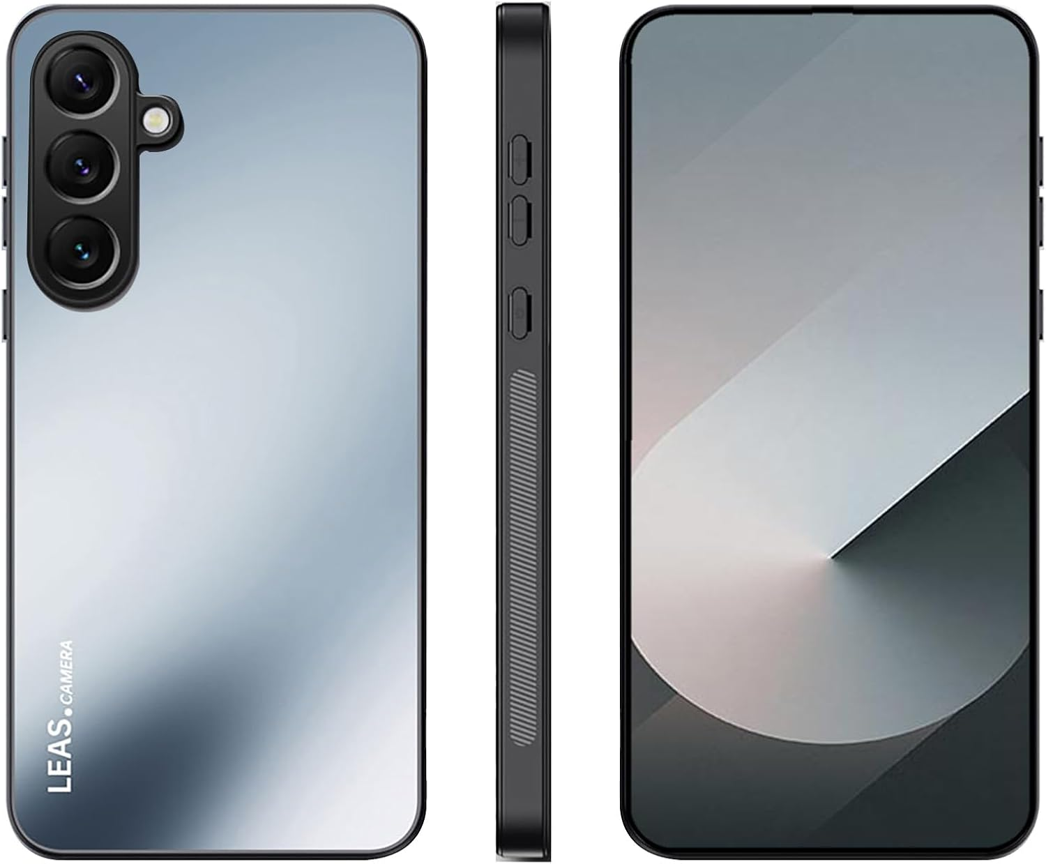 ILING Matte Case for Samsung Galaxy S25 FE 5G with Camera Protection, Shockproof Anti-Fingerprint Protective Case, Shiny Gold Matte Back Plate Mobile Phone Case, Purple