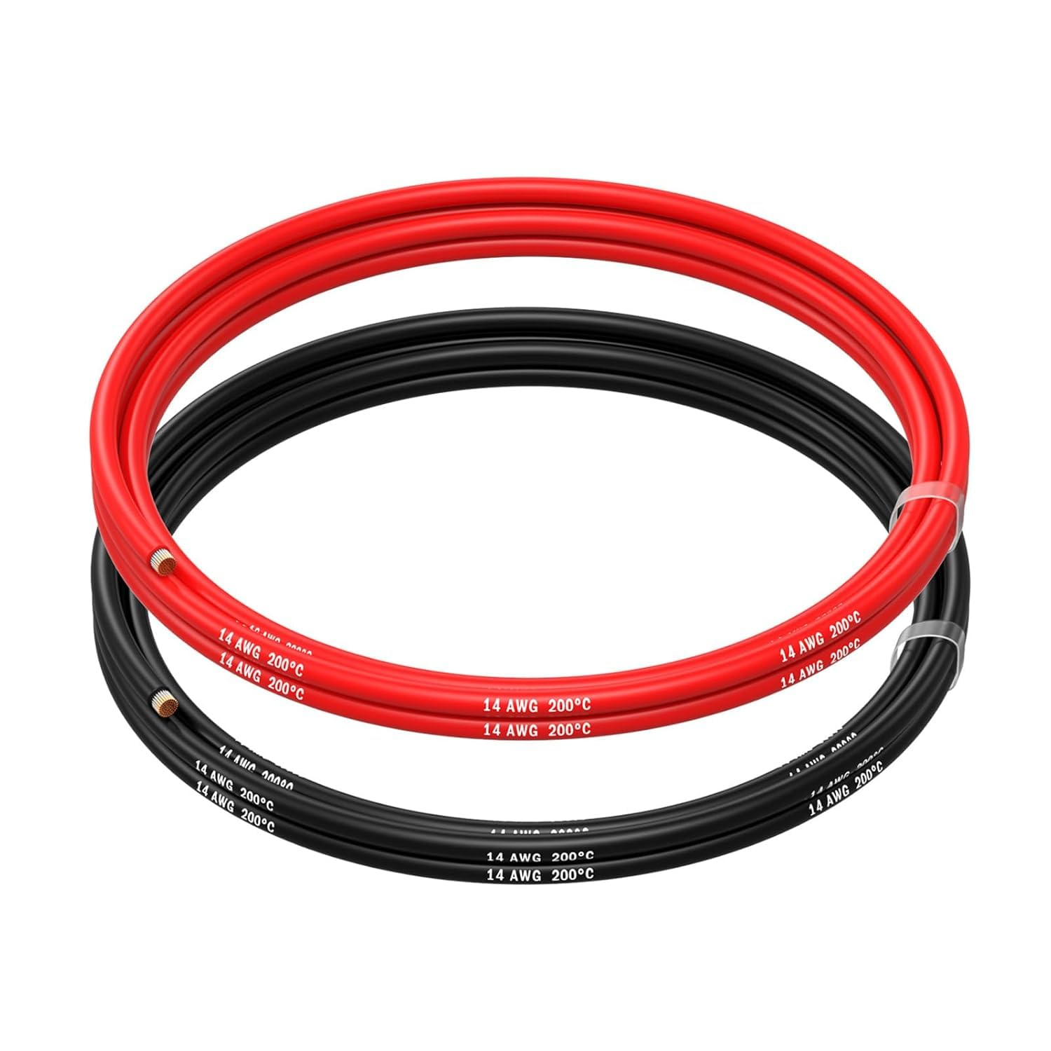 Flexible Silicone Wire Spool 4&ndash;28 AWG Tinned Copper 600V &ndash; 3M to 60M Heat Resistant Cable for Automotive Battery Solar Inverter Marine Caravan RV Electrical (7.5M, 14AWG) image number 2