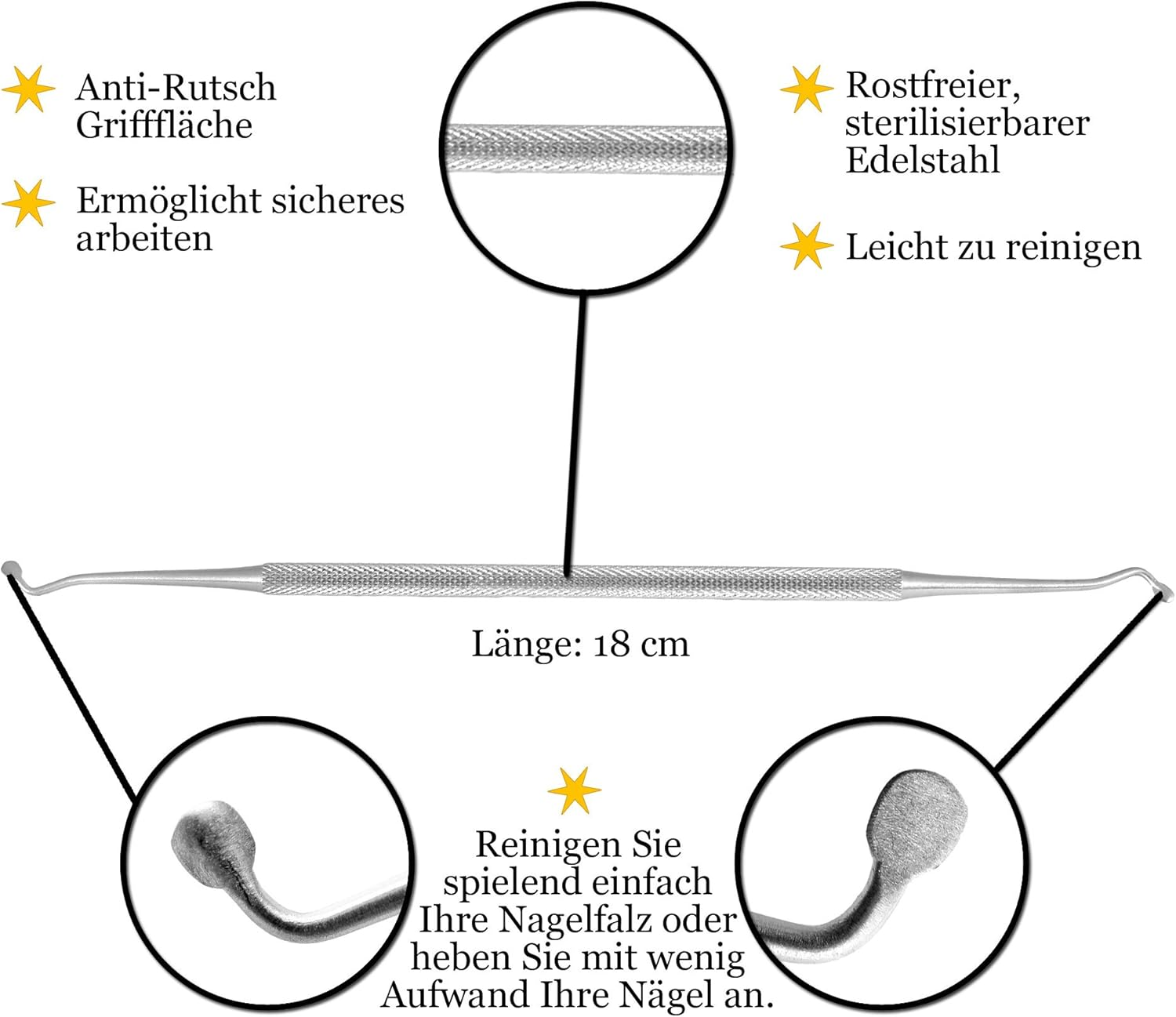 K-Pro Corner Lifter Excavator - Professional Toe Nail Toenail Lifter Stainless Steel Pack of 1 image number 1