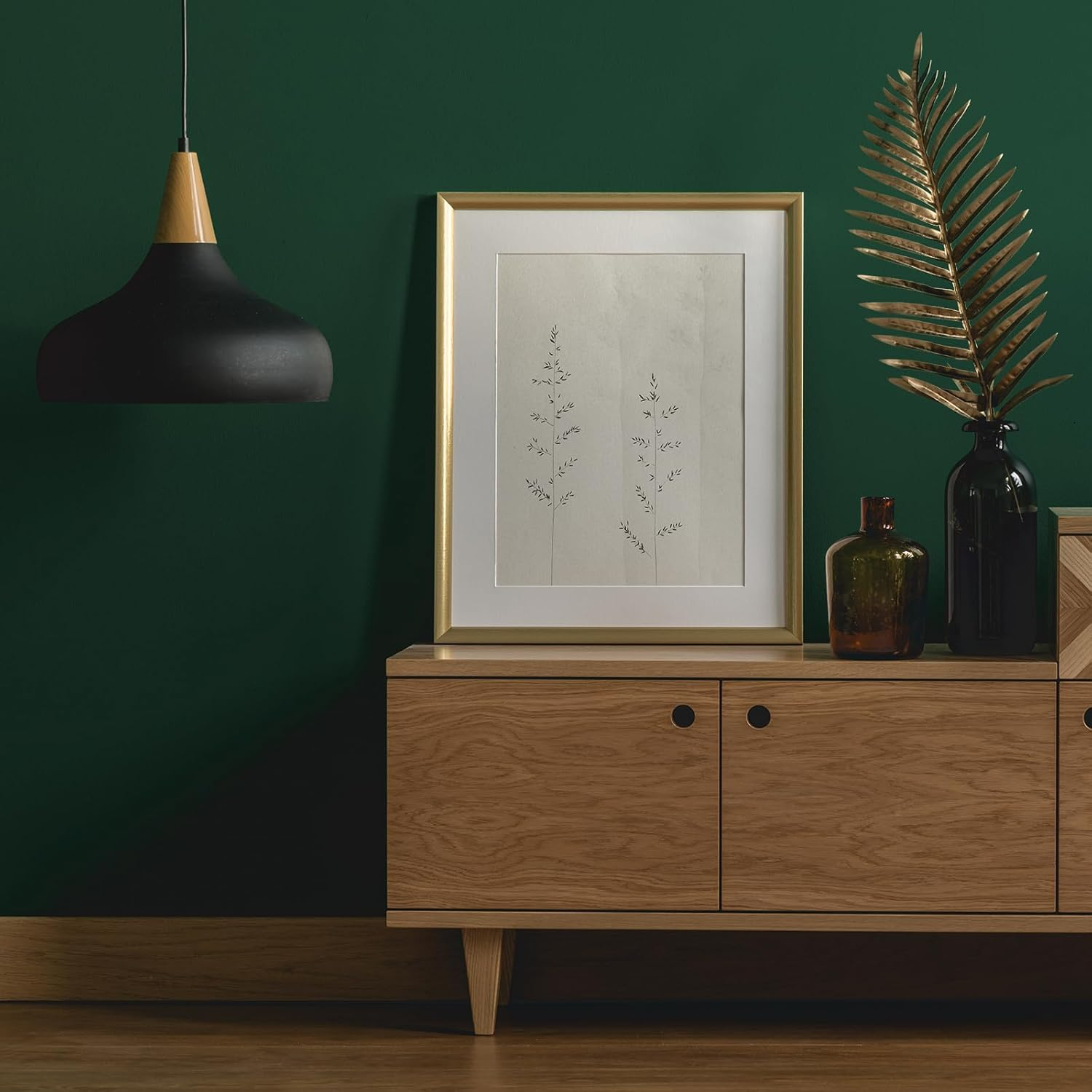 Orgthin Peel and Stick Wallpaper Contact Paper Self Adhesive 15.7" X 118.1", Solid Color Waterproof, Vinyl Wall Paper Roll, Textured Wallpaper Removable for Cabinets Countertop Shelf, Dark Green image number 2