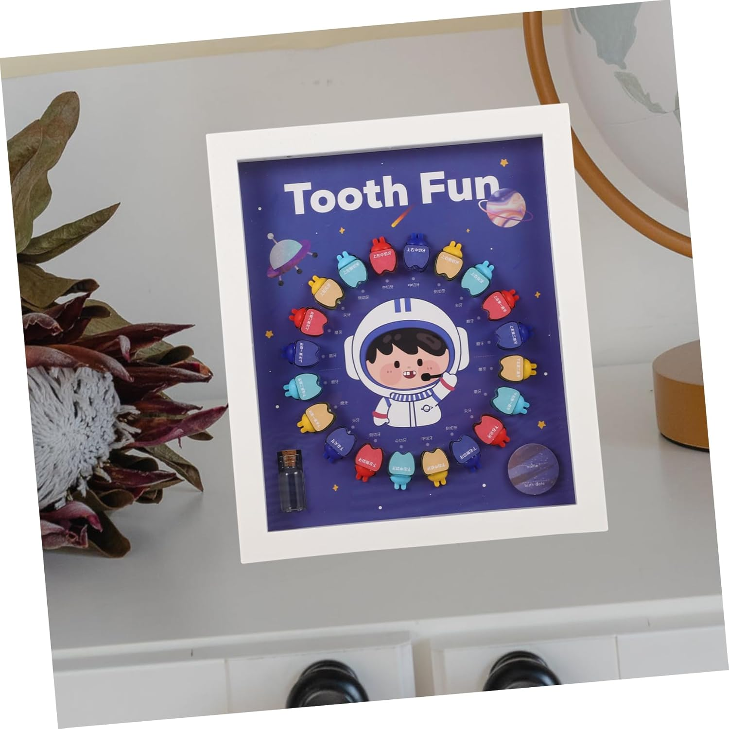 ERINGOGO Tooth Keepsake Organizer Box Storage Case for First Lost Teeth Stylish Keepsake Container for Boys Girls Unique for Parents image number 4