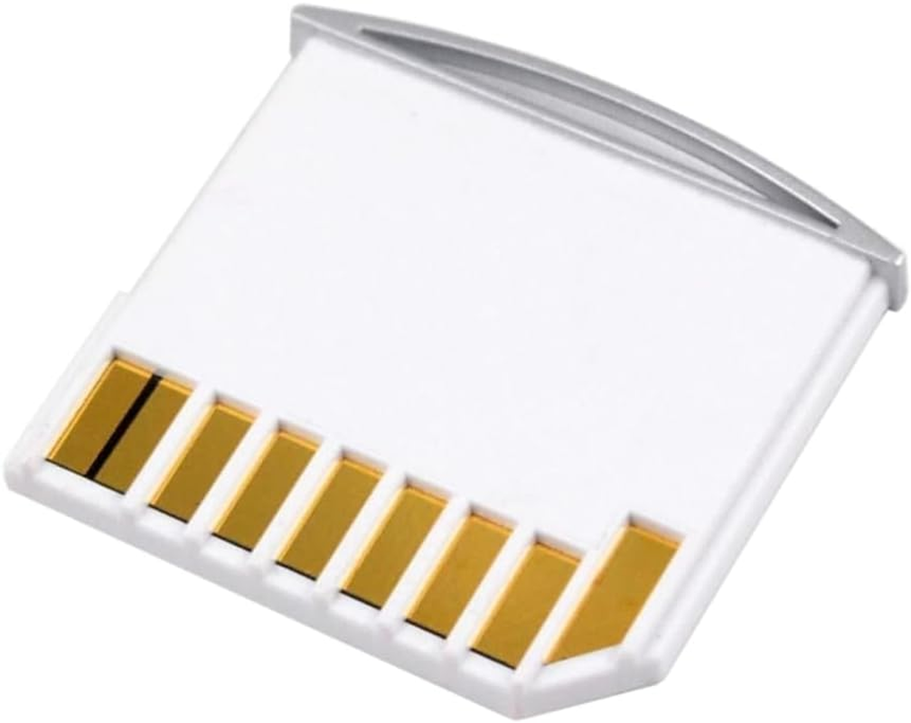 NFHK Micro SD TF to SD Card Kit Mini Adaptor for Extra Storage Macbook Air/Pro/Retina White