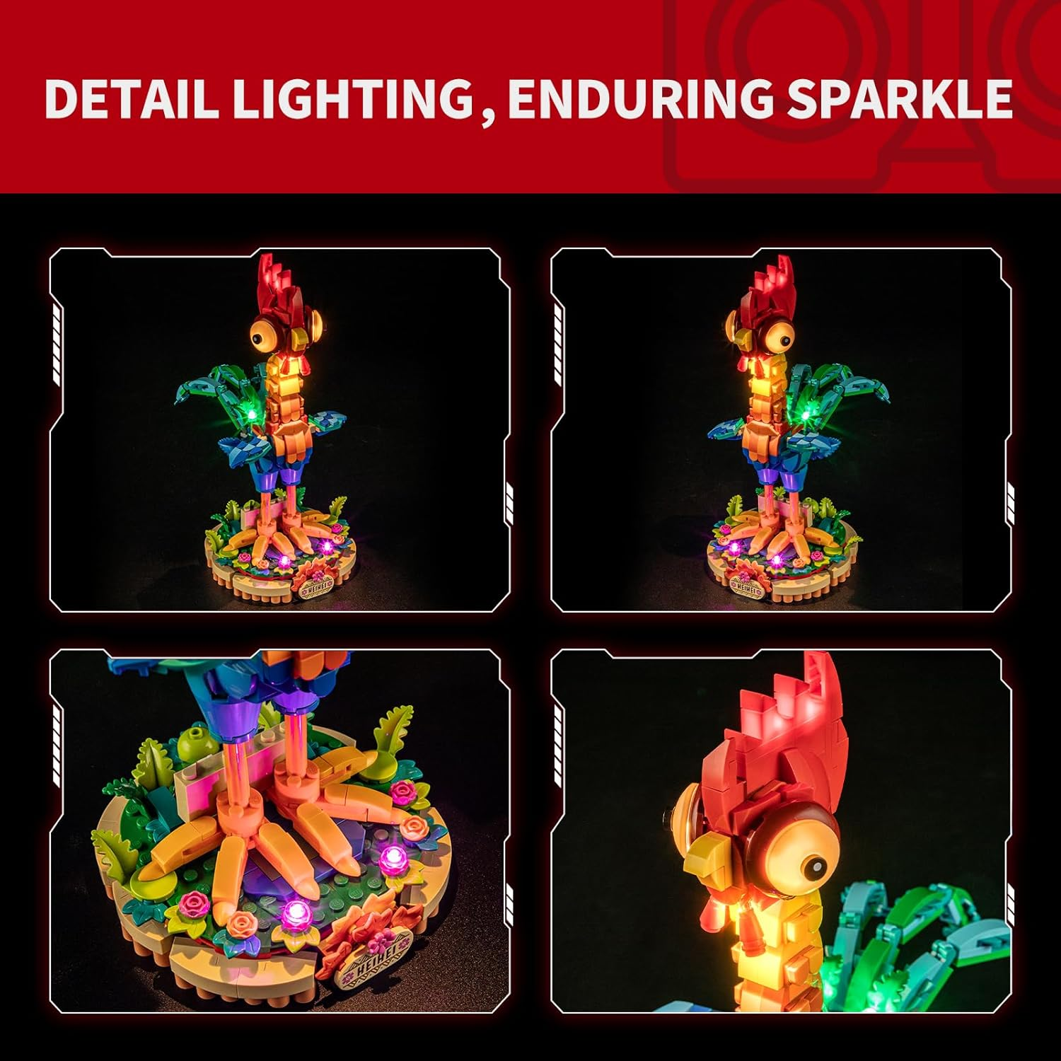 BRIKSMAX Light for  Heihei 43272 - Compatible with  Disney Building Blocks Model - without  Set image number 5