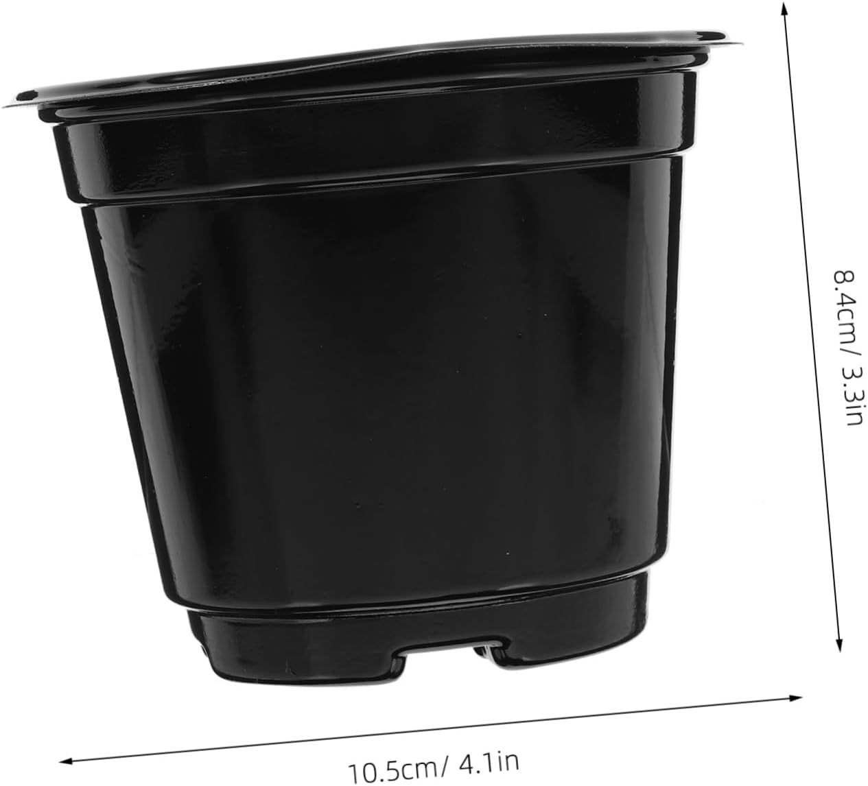 BCOATH 20Pcs Seedling Cup Plant Nursery Pots Drainage Plastic Gardening Planting Container for Greenhouse Grow for Germination Pot and Garden Supply image number 3