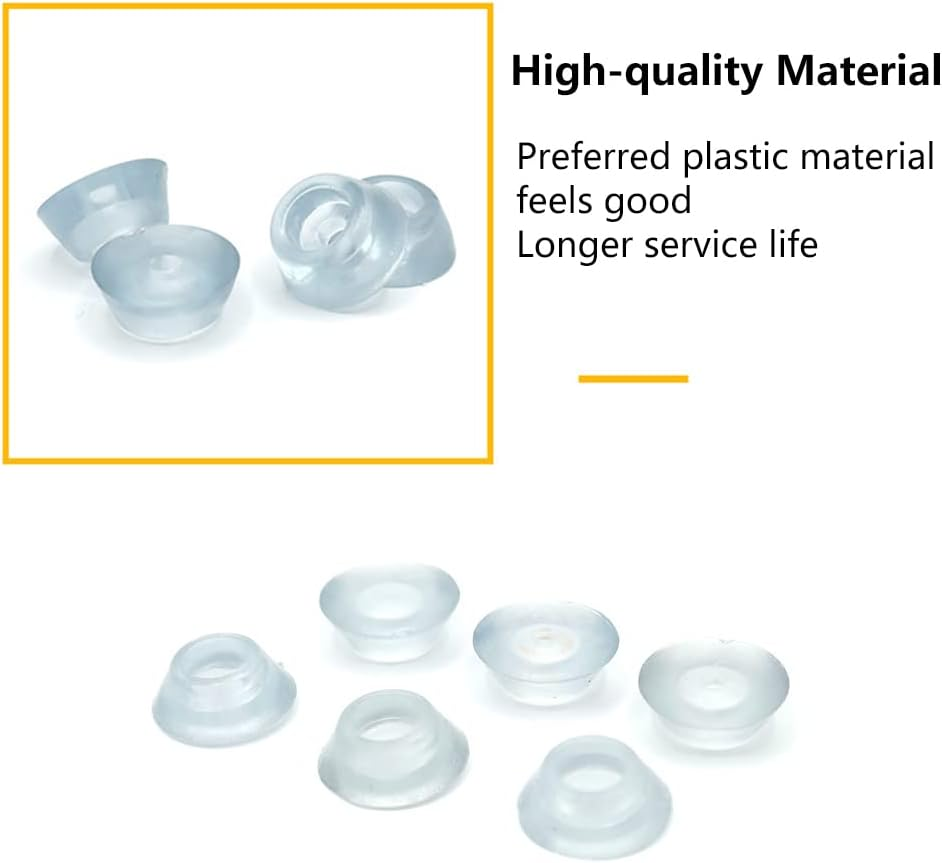 20 Pcs Rubber Feet Pads for Furniture Adhesive Clear Bumper Pads 2 Sizes Shock-Absorbing Buffers Noise Absorption Protectors Pads for Kitchen Cupboard Home Door Handle Knob, Large (&Oslash;27Mm) image number 1