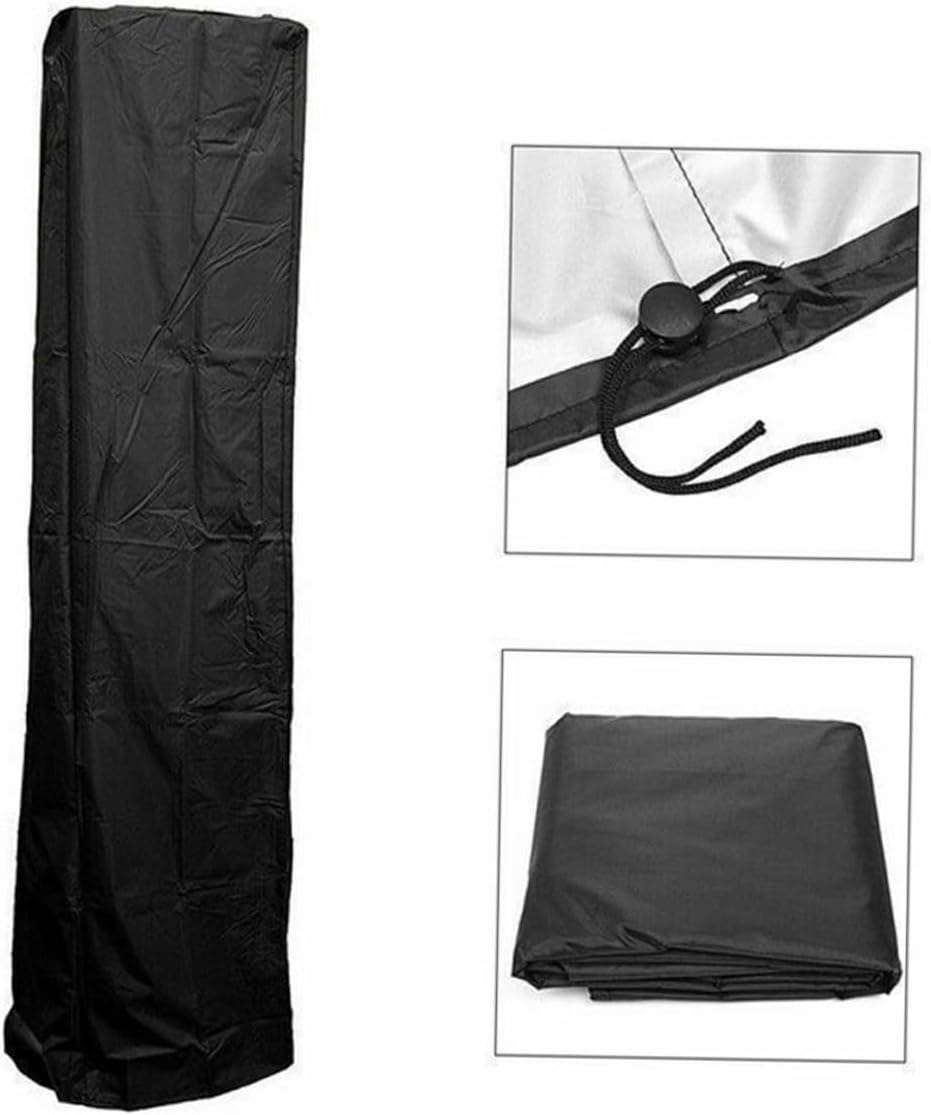Heavy Duty Outdoor Heater Cover Wear-Resistant Oxford Fabric Patio Protector for Garden Heater Windproof Dustproof Shield for Sun Rain Snow Frost Protection