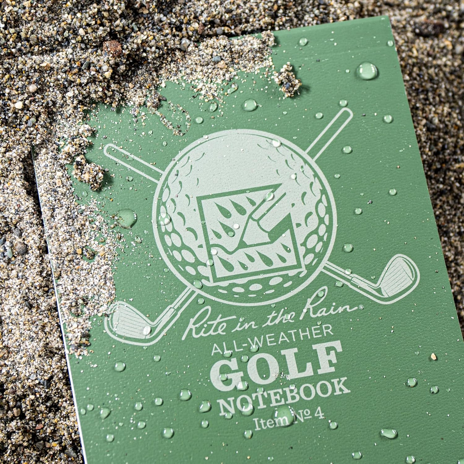Rite in the Rain All Weather Golf Notebook, 3.5" X 6", Green Field Flex, Club Yardage Book & Hole Notes (No. 4) image number 3