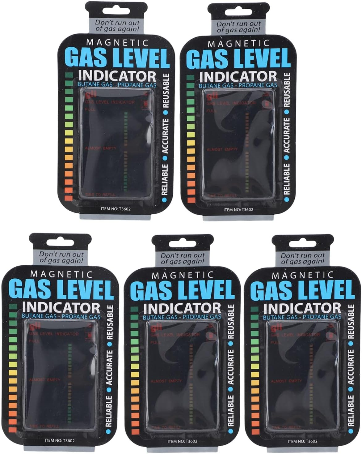 Marhynchus Magnetic Gas Level Indicator Indicator of Laptop to Camp, 5 Pieces for Travel Camping image number 2